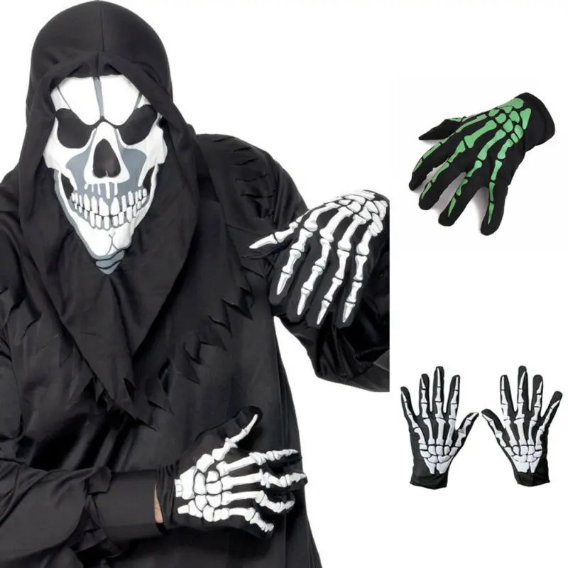 Вечерние перчатки на Хэллоуин для мужчин и женщин Готические костюмированной