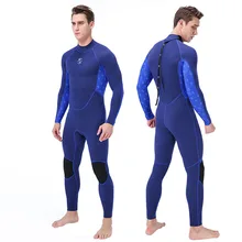 New 2mm One-Piece Long Sleeve Wetsuit Men's Surfing Diving Warm Anti-UV Wetsuit Spot