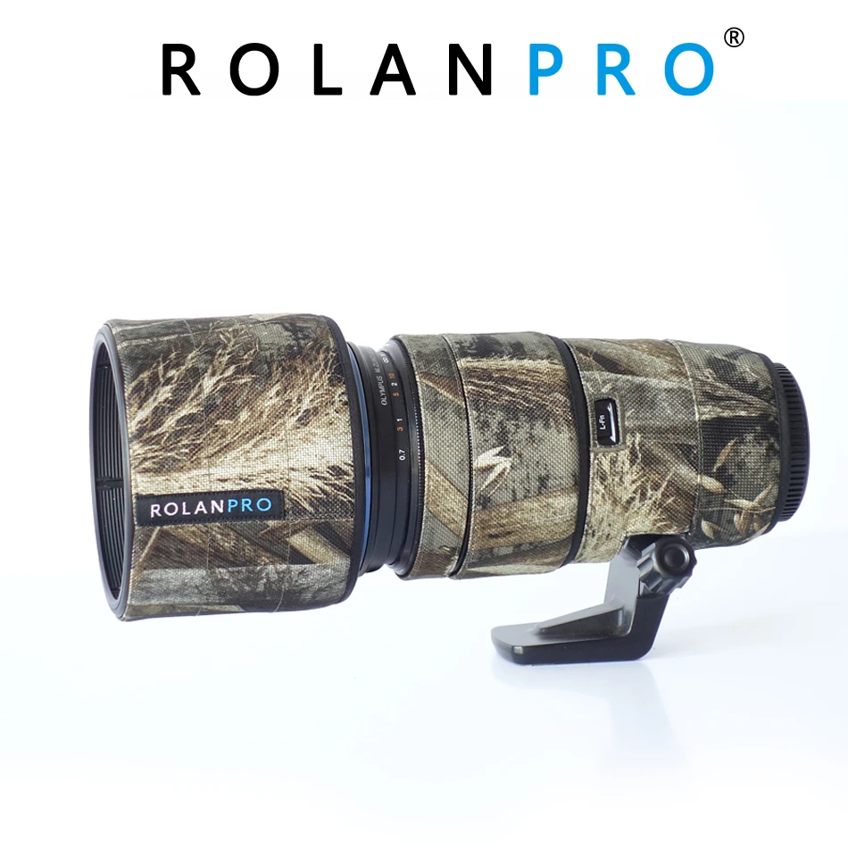 ROLANPRO Lens Camouflage Coat Rain Cover for Olympus M.ZD 40 150 F2.8