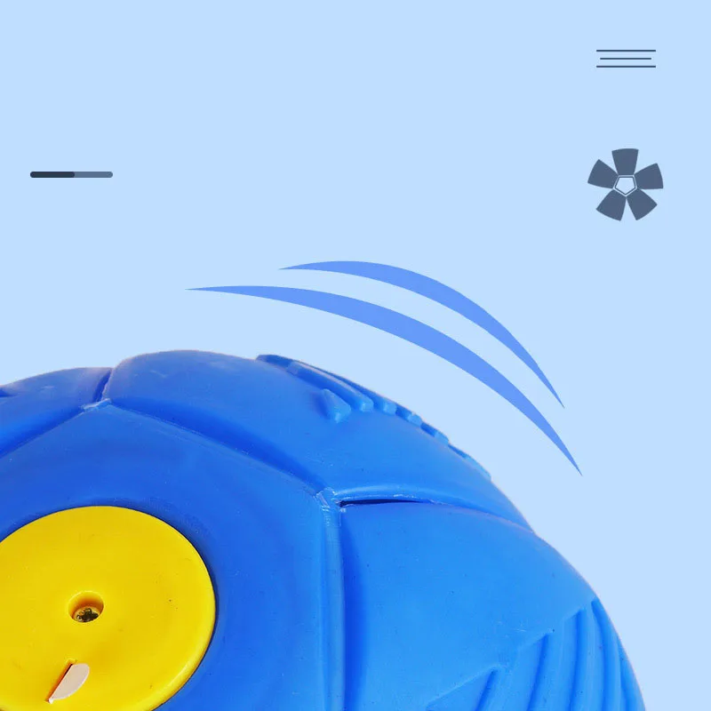 Flying UFO Flat Throw Disc Ball With LED Light Toy Kid Outdoor Garden Basketball Game Decompression ball deformation toy - Image 4