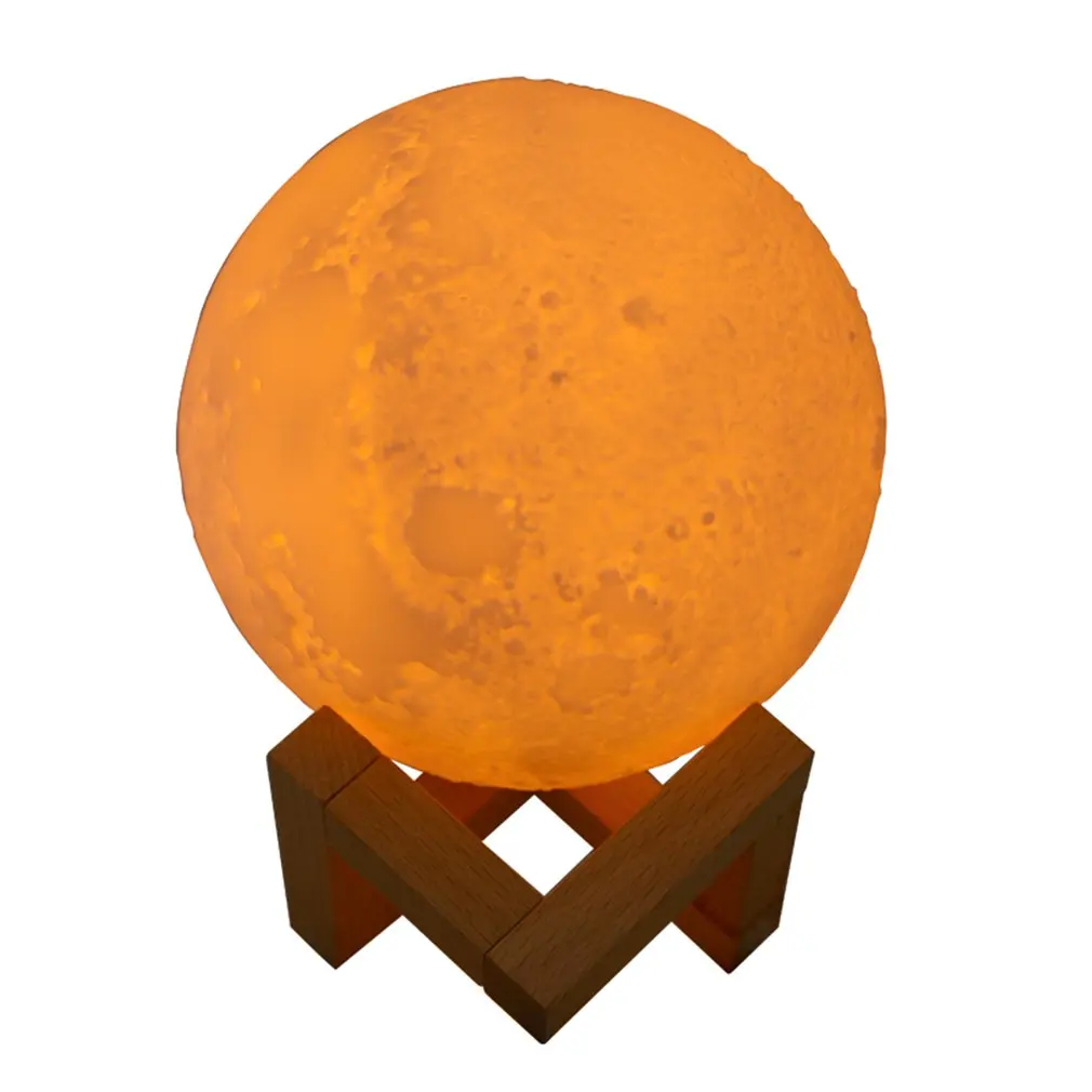 

2 in 1 3D USB Chargeable Large Capacity Artistic Lunar Moon Lamp Humidifier Night Light Home Decoration