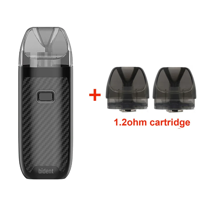 Black with 1.2ohm New arrival GeekVape Bident Kit with 950mAh Built-in Battery Dual Coil Pod System Kit 2ML/3.5ML POD MTL/DTL vape kit - Цвет: Black with 1.2ohm