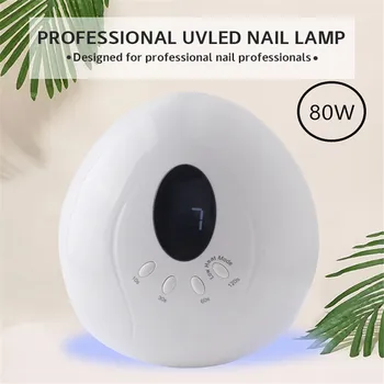 

80W Nail Lamp Infrared intelligent induction 33 LED/UV Double light source lamp beads Intelligent display time