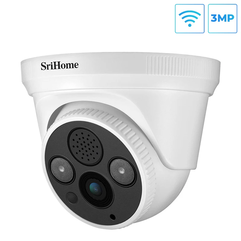 SriHom SH030 3MP H.265 Купольная Wi Fi ip камера точка доступа Двухсторонняя Аудио