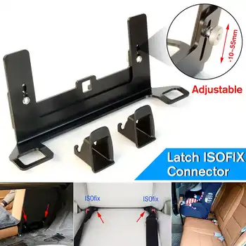 

Universal Latch ISOFIX Belt Interfaces Guide Retainer Thicken Steel Car Seat Bracket For Child Safety Seat ISOFIX Grooves Free