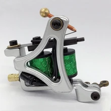 Стиль, чугунная машина для татуировки с двумя спиральными катушками, 10 катушек, ручная машинка для тату-пистолета