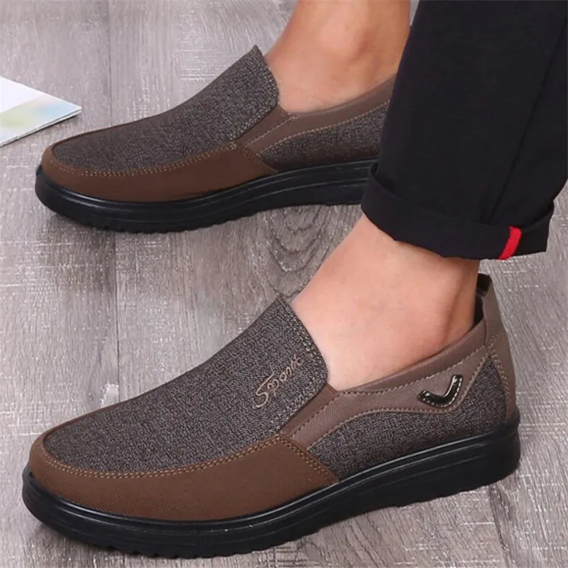 Najtaniej Rozmiar 38 50 wiosna jesień wygodne buty w stylu casual męskie tenisówki dla mężczyzn wygodne buty mody płaskie buty mokasyny wysokiej jakości