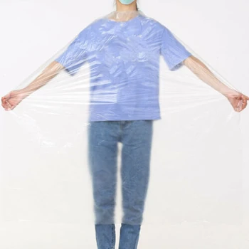 

50/100Pcs Hair Cutting Capes Disposable Waterproof Transparent Hair Salon Hairdressing Capes LDO99