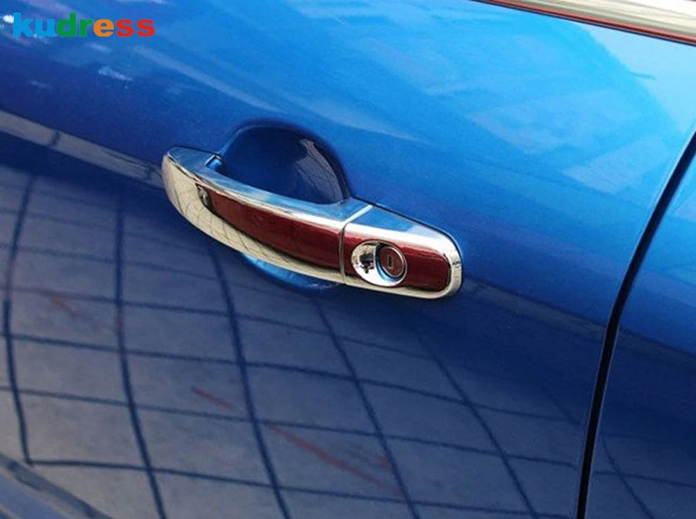 Для Ford Focus 2 2012 2013 Седан и хэтчбек ABS хром наружная боковая дверная ручка Крышка Catch планки Авто Стайлинг 8 шт