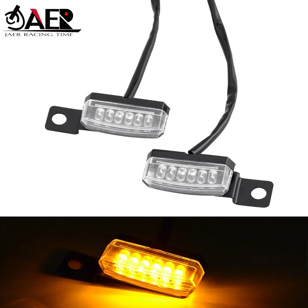 

JAER Pair LED Motorcycle Indicator Blinker Flashing Motorcycle Turn Signal Light Moto Flasher Signal Lamp for Motorbike Scooter