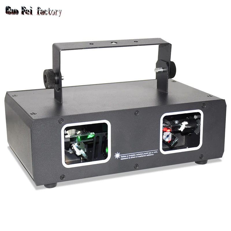 Лазерный проектор для дискотеки, лазерный проектор с 2 линзами, RG-луч для Хэллоуина, освещение для сцены лазерный проектор с 16 рисунками