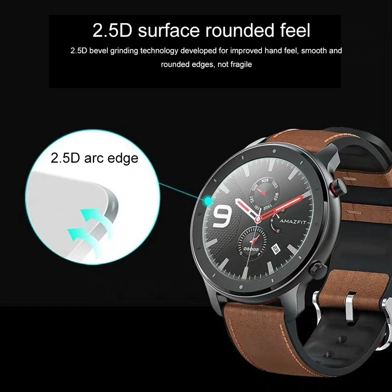 OLLIVAN стекло для Amazfit GTR 47 закаленное стекло для Xiaomi Amazfit GTR 47 мм 42 мм защита экрана полное покрытие 2.5D стекло