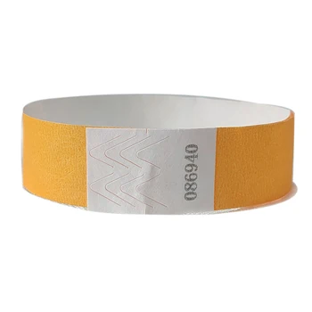 

Neon Orange Color 3/4 inch Tyvek Wristbands Suitable for Parties Events 500 piece Free Shipping