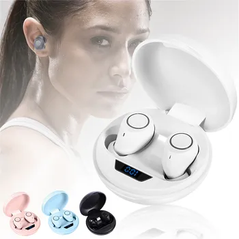 

Hot Earphone Mini Sports Earphones In-ear Bluetooth 5.0 Headset With Wireless Charging For Phone