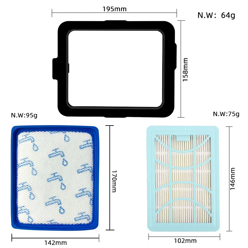 Hepa Filter Replacement For Philips CP0616 FC9728 FC9730 FC9731 FC9732 FC9733 FC9734 FC9735 Domestic Model Vacuum Cleaner Parts