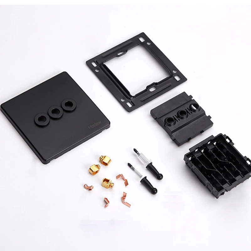 Черный рычажный 3 х клавишный высококачественный переключатель в стиле ретро 86