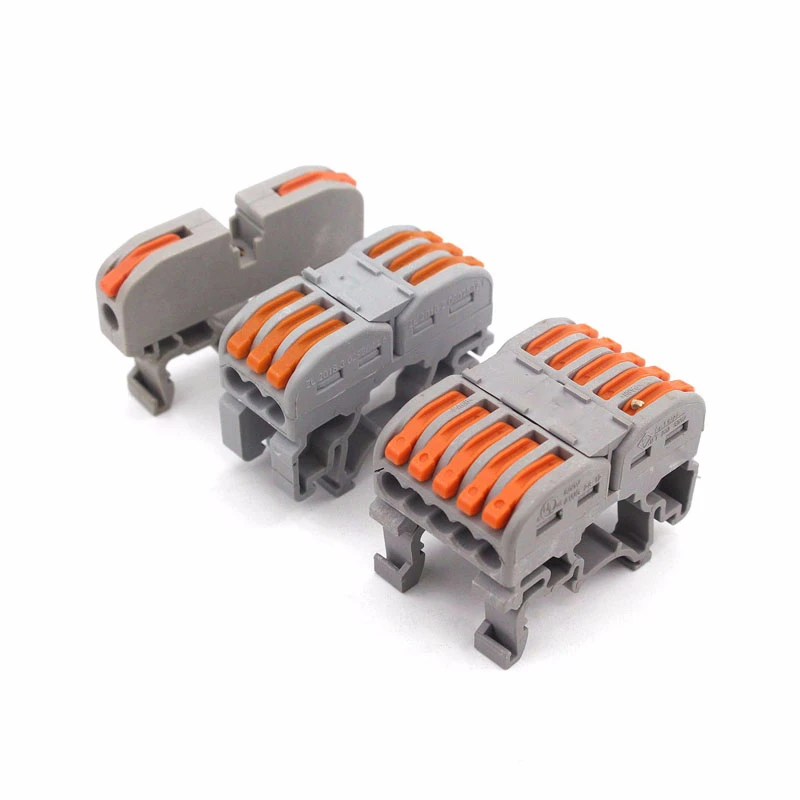 

10PCS Wago SPL-1 PCT-211 Rail Type Quick Terminal Block Press Plug Instead Of UK 2.5B Terminal Block Connectors Electrical