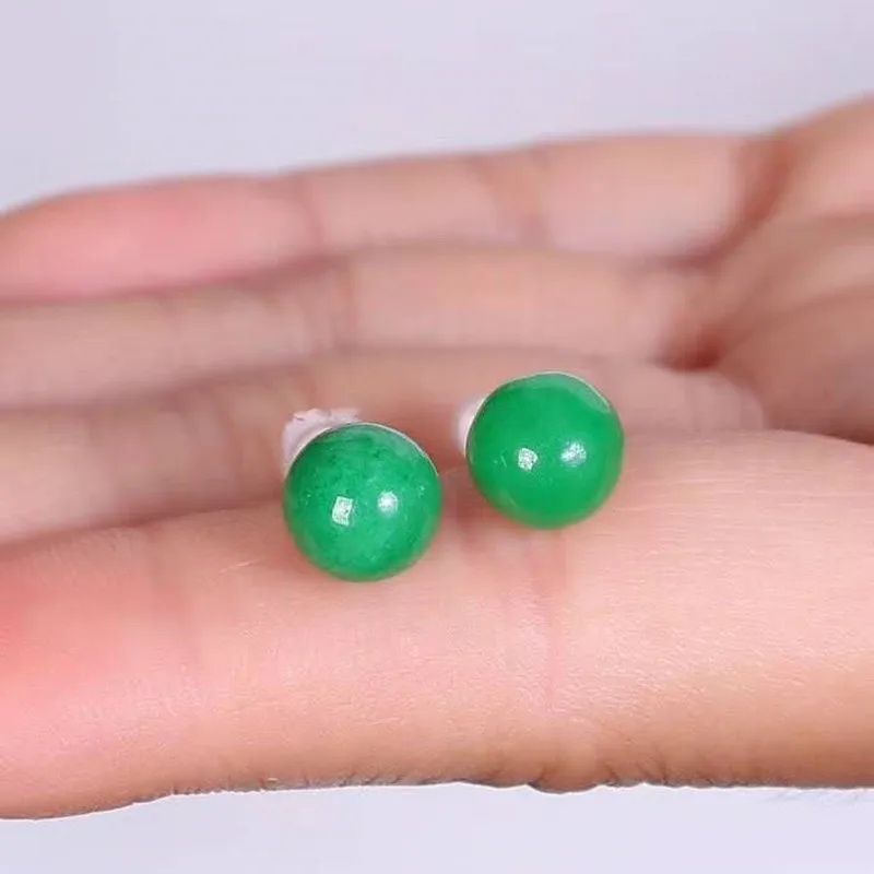 Серьги гвоздики Echsun 14k с золотым изумрудом esmeralda ювелирное изделие для женщин