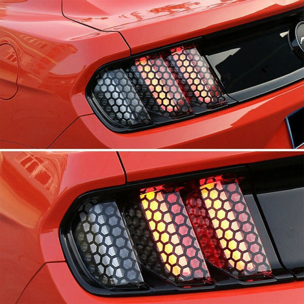 ПВХ задний светильник наклейки украшение для Ford Mustang 2015 2016 2017 набор деталей авто