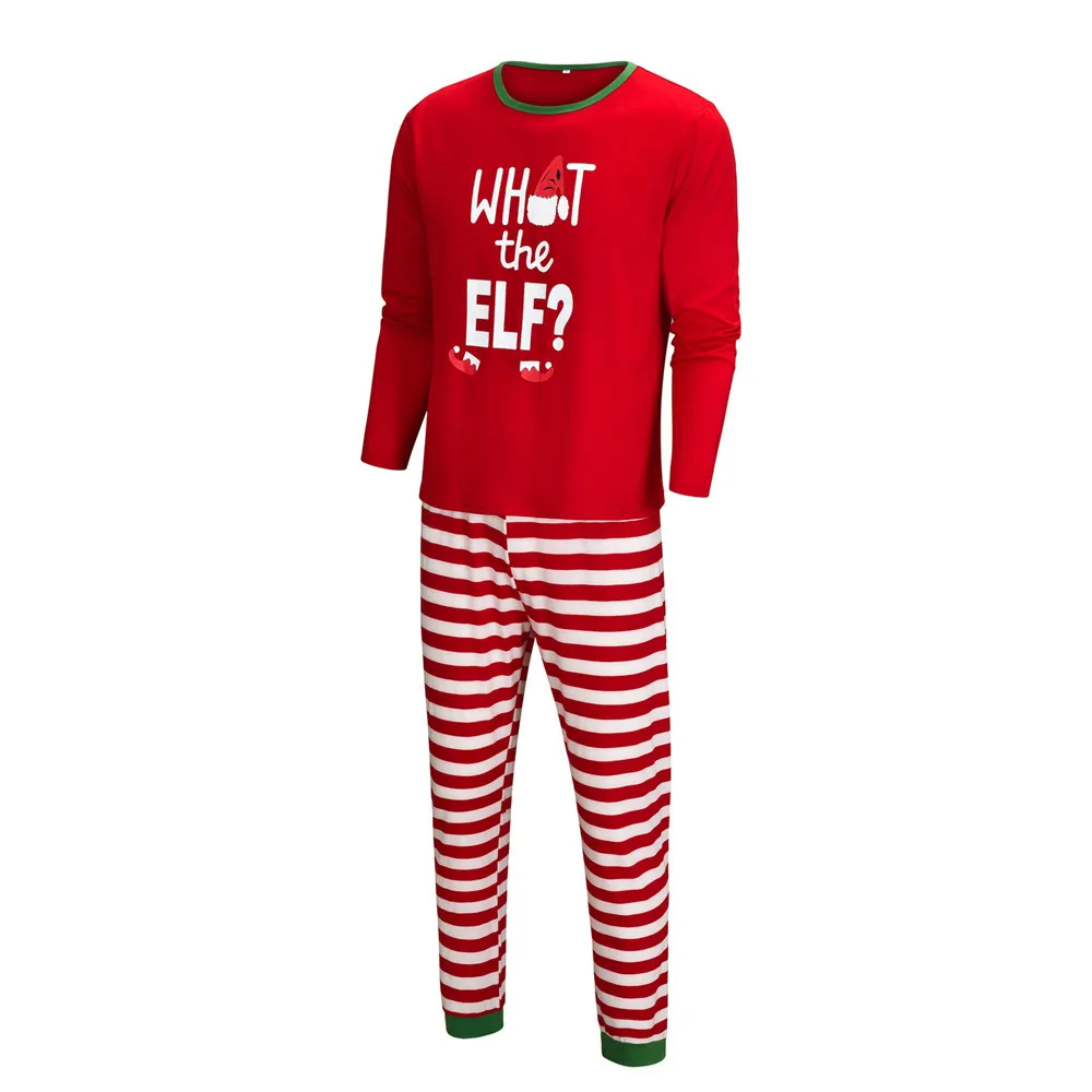 Семейные рождественские пижамные комплекты новые совпадающие для пары пижамы детская Рождественская одежда для сна Рождественская Пижама - Цвет: father set