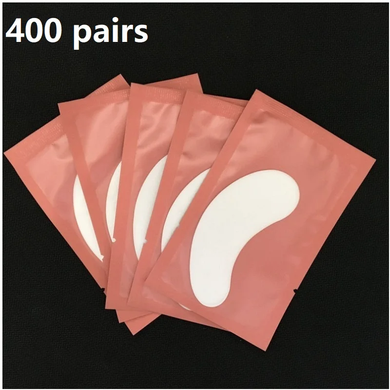 400 Pairs Under Eye Pads Patch Set Eyelash Extensions 100% Natural Hydrogel Gel for DIY Extension | Красота и здоровье