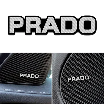 

4pcs Modification For Toyota PRADO aluminum audio decorative stickers modified accessories decoration