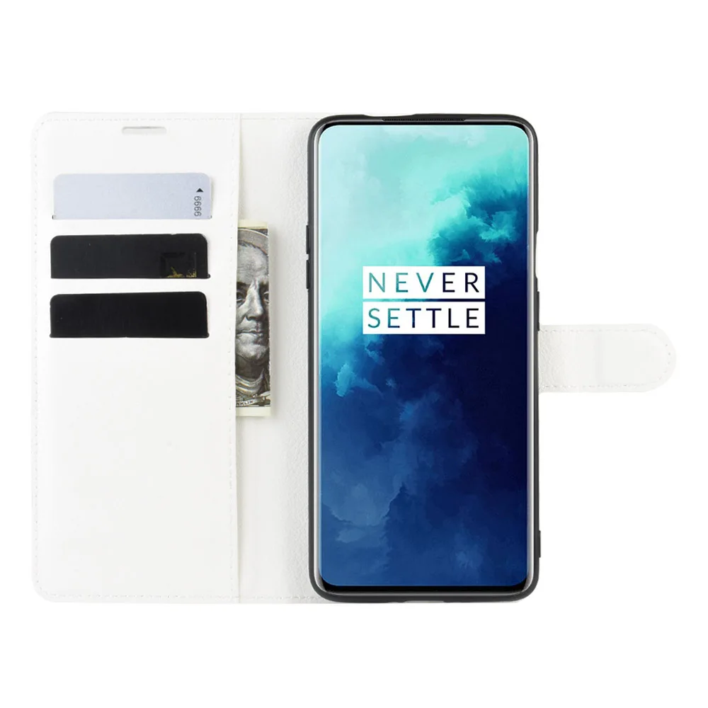 Чехол для Oneplus One Plus 7T Pro, роскошный флип-чехол из искусственной кожи с текстурой личи, кожаный чехол-бумажник для Oneplus7T Pro mlaren Edition, чехол-подставка для телефона