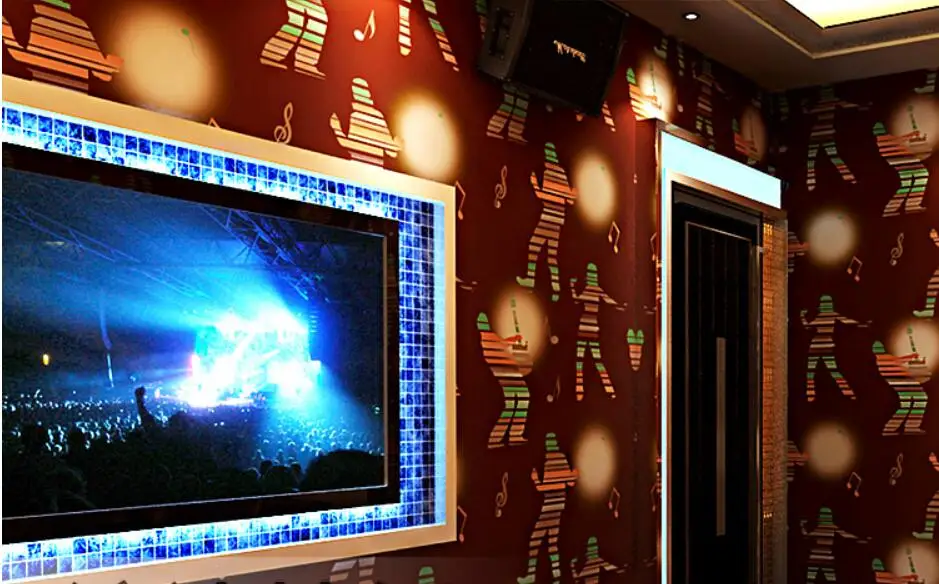 Beibehang KTV Золотая фольга обои 3d стерео Личность Мода флэш Бар Отель Необычные танцевальный зал коробка тематическая комната обои