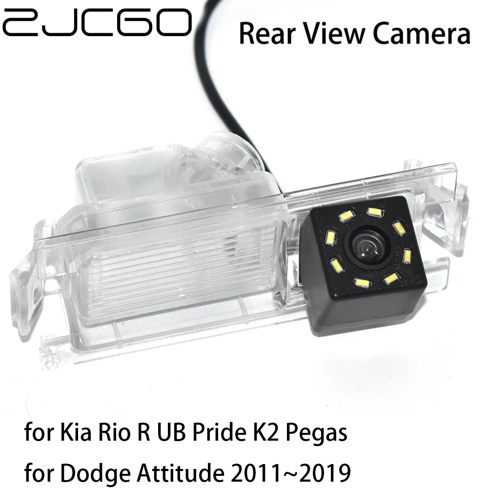

ZJCGO CCD HD Car Rear View Reverse Back Up Parking Camera For Kia Rio R UB Pride K2 Pegas for Dodge Attitude 2011~2019