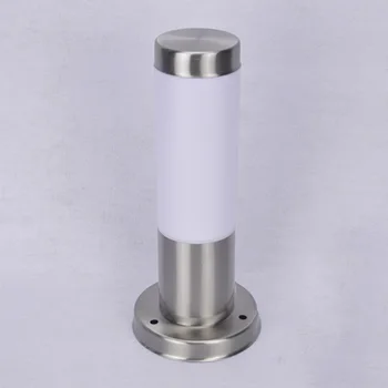 

E27 Modern Lawn Waterproof Outdoor Garden Fence Stainless Steel Pillar Light Landscape Decorative Door Post Path Grassland