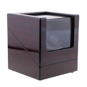 

2 Slot Automatic Rotation Sandalwood Watch Winder Storage Display Case Box