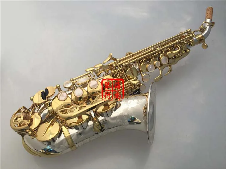 Новые продажи хорошо сопрано искусственная кожа никель серебро латунь Sax с