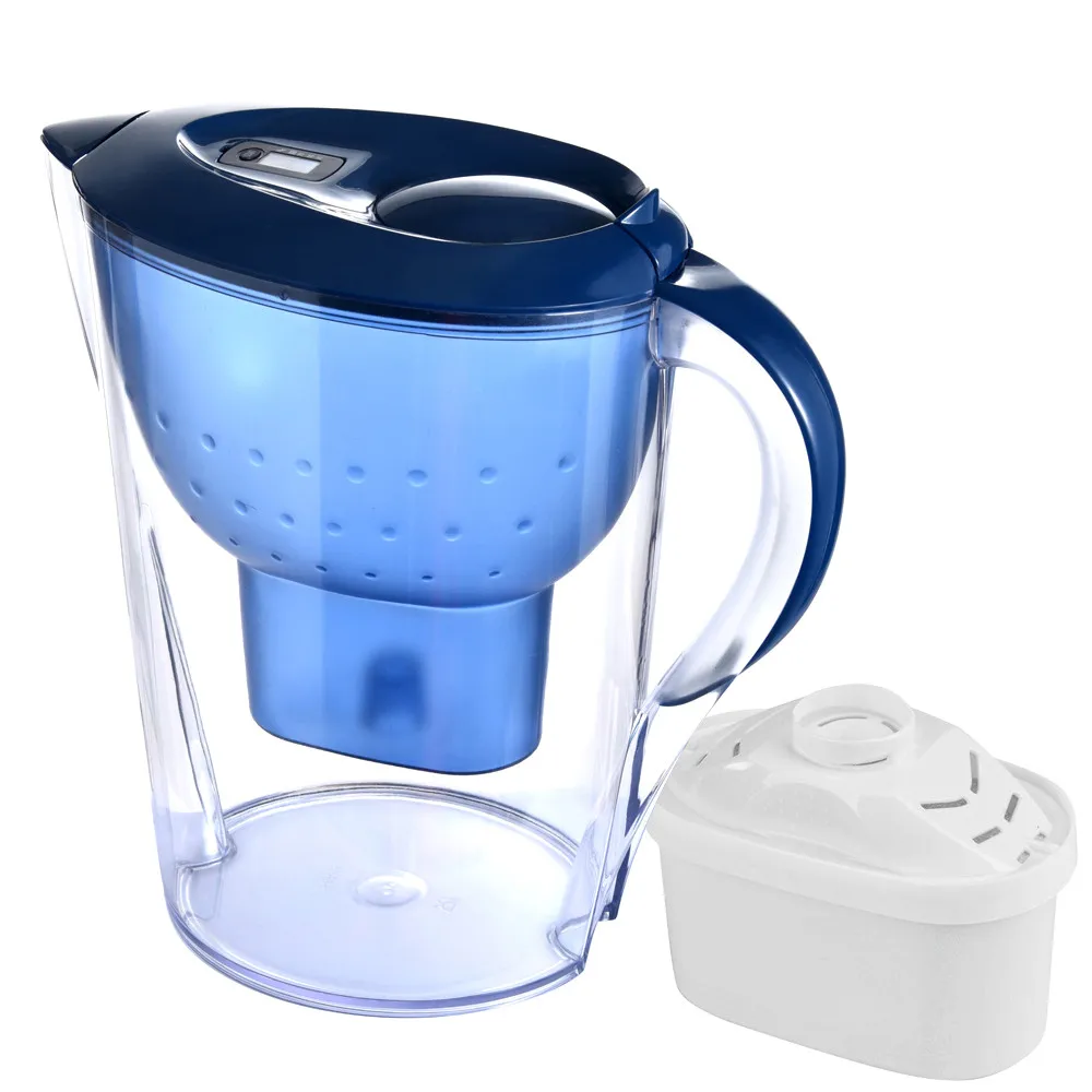 

3.5 liters Water Filter Jug Kettle With Refill Filter Cartridge Activated Carbon Water Kettle Home Office Drinkware PurifierG815