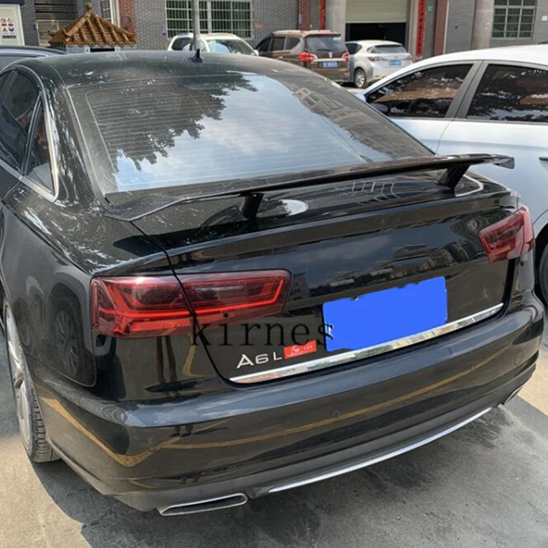 Для универсальный спойлер крыло Audi карбоновое волокно задний хвост для губ Audi A4 A5 A6 A7 A8 S3 S4 S5 S8 четырехдверный автомобильный спойлер запчасти