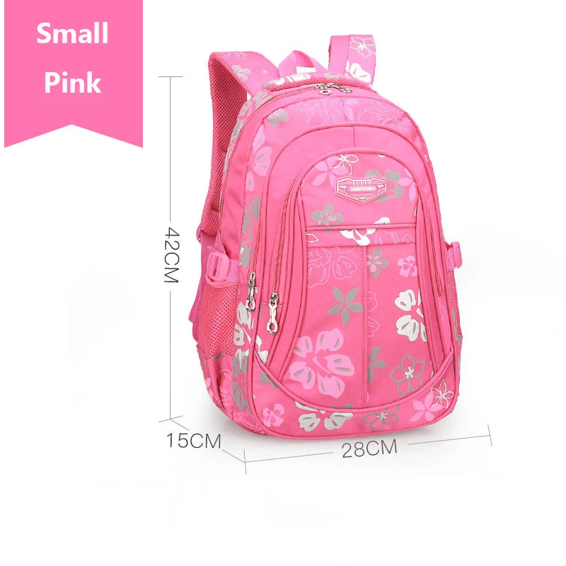 Small Pink Модный рюкзак, школьная сумка, детская школьная сумка, Большая вместительная водонепроницаемая сумка для мальчиков и девочек, детская сумка Mochila - Цвет: Small Pink