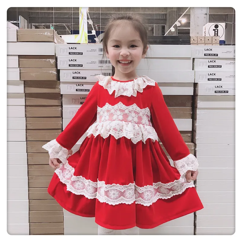 Коллекция 2019 года новое зимнее детское платье для дня рождения в Испании