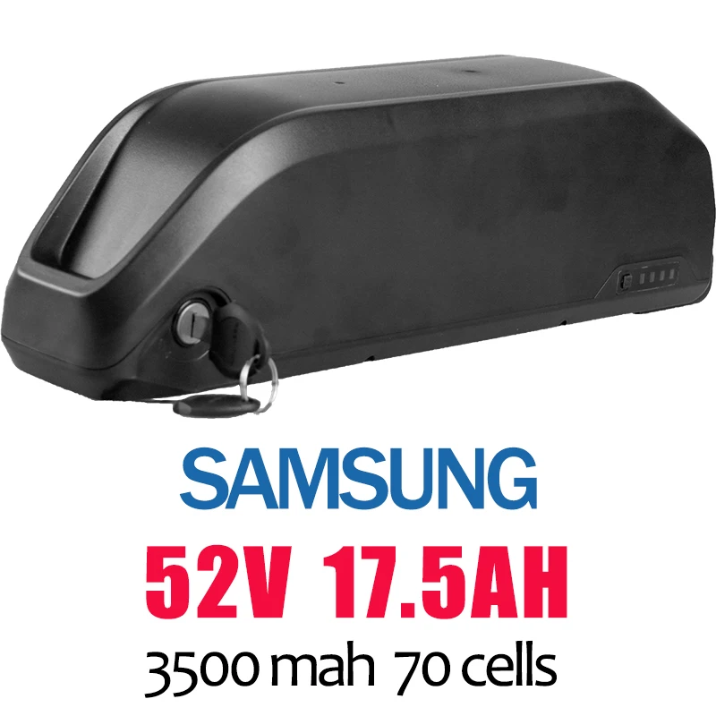 Bafang Eike литиевая батарея samsung LG ячейки для BBS02 BBS02B 48 в мотор ebike литий-ионная батарея электрический велосипед батарея Чехол - Цвет: 52V17.5AH
