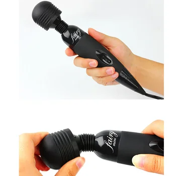 WITH BOX Multispeed Powerful Female Personal Wand Massager Fairy AV Vibrator Clit Vagina Stimulation Sex Toy For Women Anal Plug 6