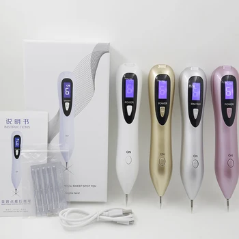 

6 level LCD Laser plasma pen Mole Wart Removal Dark Spot Skin Tag Remover Machine Nevus Sweep Tattoo Removal Beauty Care tools