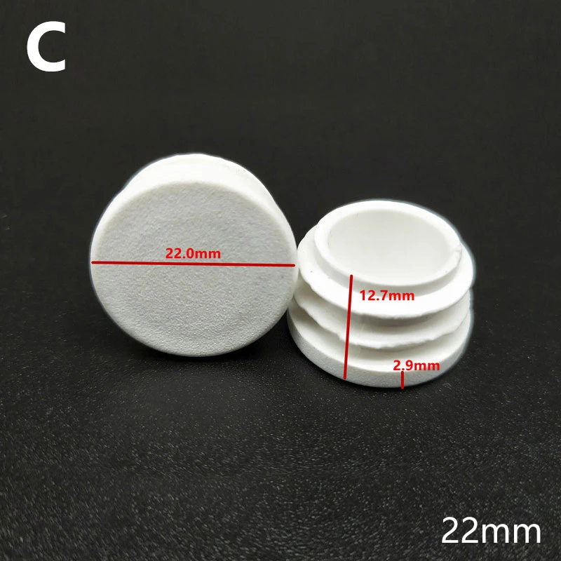20 Bouchons Ronds Plastique Blanc 60 Mm - Pour Tubes D'Expédition En Carton - Protection Transport