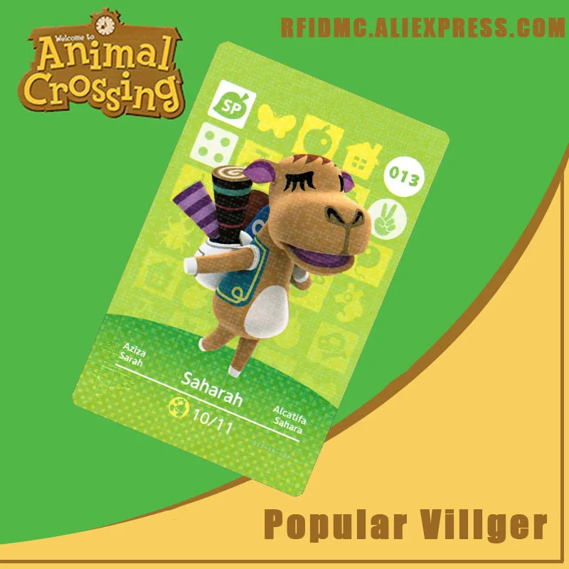 013 Saharah Animal Crossing Karte für ACNH Schalter 3DS