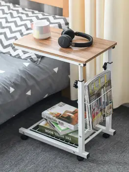 

Nordic Simple Modern Movable Bedside Table Lifting Small Coffee Table Side Lazy Computer Desk Sofa Small Desk