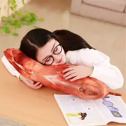 Креативная Милая модель подушка в виде еды двухсторонняя печатная жаркая свинья Рыба на гриле моющаяся подушка валик подарок на день