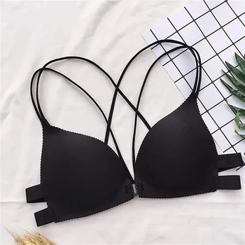 

Nylon Solid Bra For Women Push Up Bra Everyday Sport Top Women's Lingerie Underwear Comfortable Sleep Tops Sexy Elegant Bralette