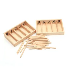 Boîte à broches en bois, jouets de maths Montessori, matériel éducatif, boîte à broches en bois, jouet d'apprentissage et de formation précoce