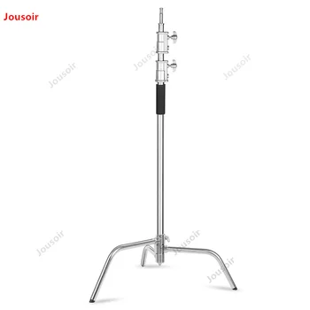 

Upgrade Stainless Steel Heavy Duty C-Stand, 4.3 - 9.3 feet 1.3 - 2.83 meters Adjustable Photographic Sturdy Tripod CD50 T07 RR1