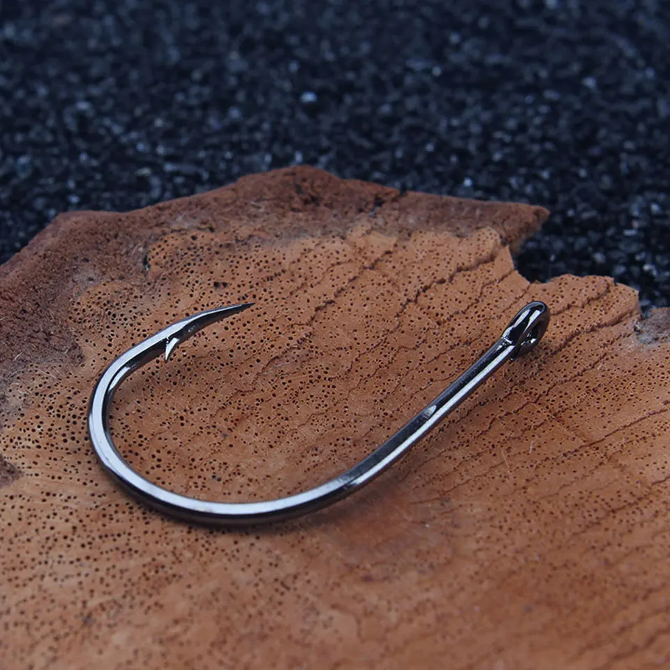 mustad Рыбалка крючок колючие рыболовные крючки 2#-10# крючок с отверстиями рыболовные крючки