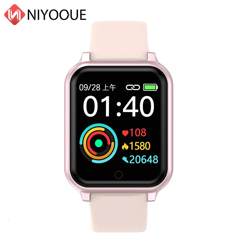 Смарт браслет NIYOQUE T70 с пульсометром тонометром фитнес трекером Bluetooth спортивные