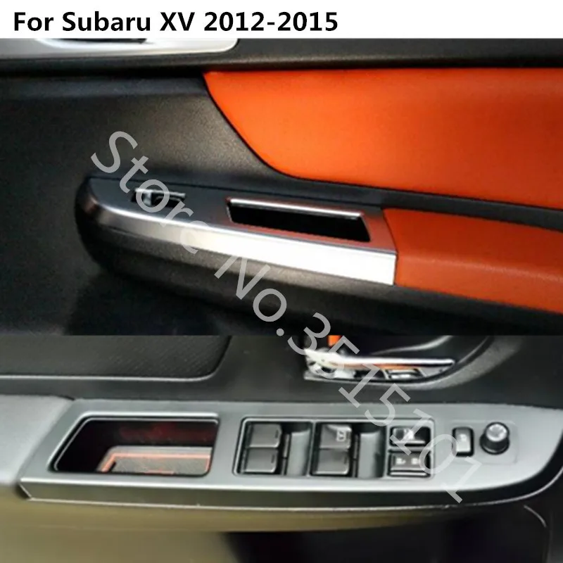 Для Subaru XV 2012 2013 автомобильный ABS Матовый подлокотник поручень Внутренняя дверь окно стекло переключатель панель Крышка отделка рамка части