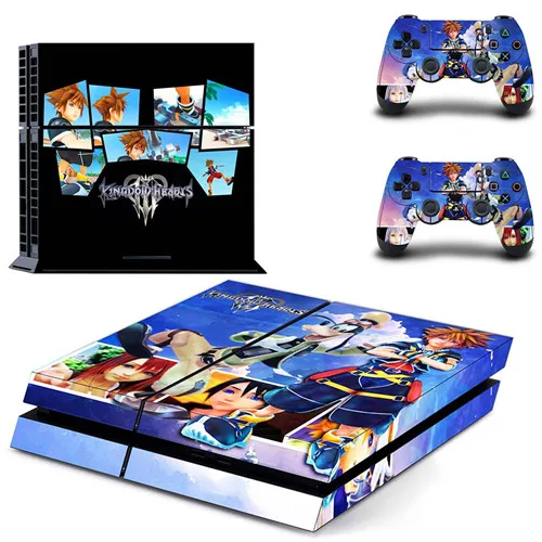 QPTM0134 Kingdom Hearts плёнка полностью покрывающая лицевые панели наклейка для PS4 Наклейка для консоли и контроллеров playstation 4 наклейка для PS4 виниловая наклейка - Цвет: QPTM0134